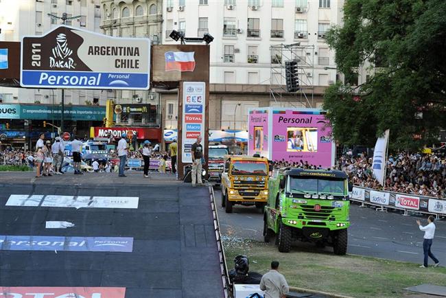Czech Dakar tým na startu Dakaru 2011, foto týmu