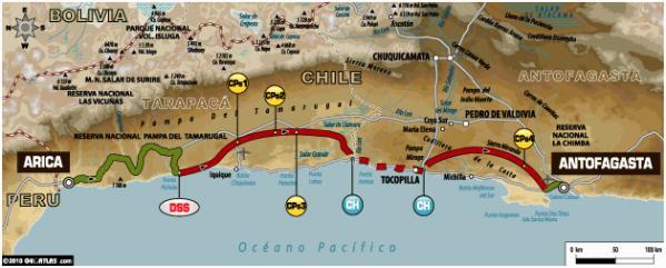 Kompletn mapy vech etap Dakaru 2011