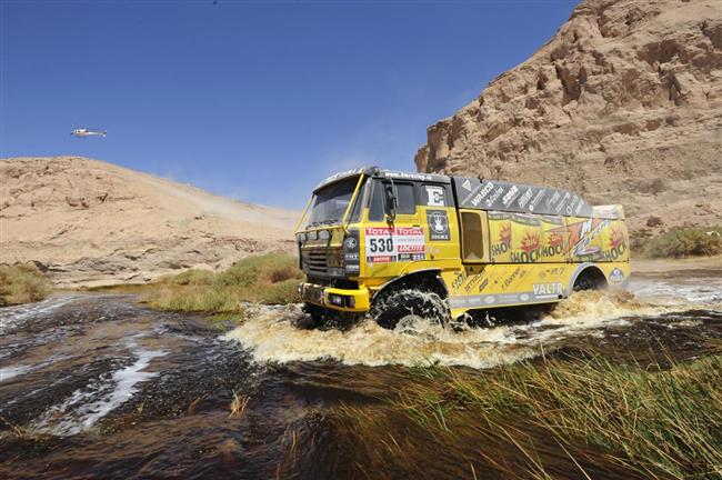 Dakar 2012: Jaroslav Valtr jel zvr pedposledn etapy na jistotu, ale rychle.