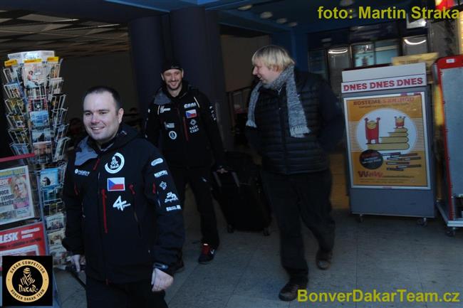 Dakar 2012 - odjezd Pendolínem Lopraisů i Vrátného a spol