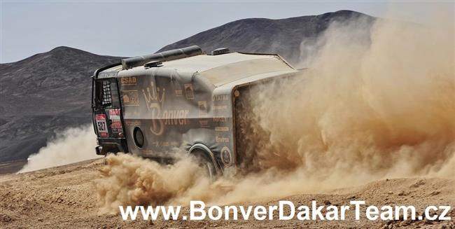 Dakar 2012 a ohldnut Petra Luska za vystoupenm Bonver tmu