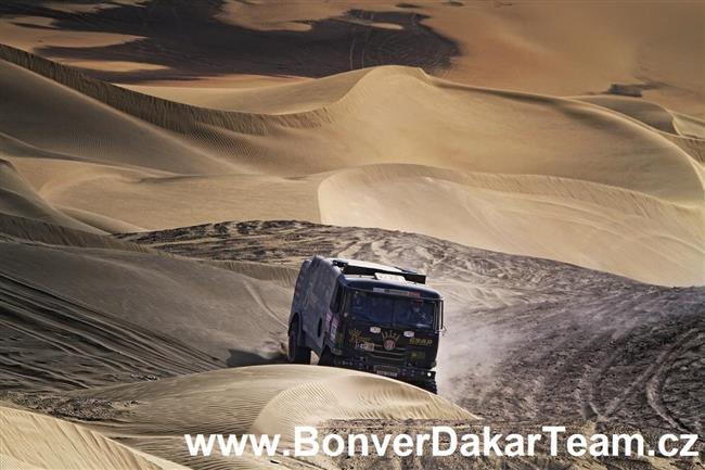 Dakar 2012 a ohldnut Petra Luska za vystoupenm Bonver tmu