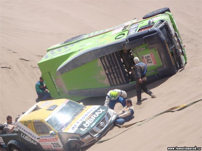 Dakar 2012 a mechanici Andre de Azeveda v akci