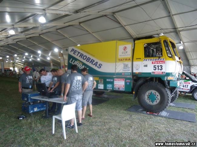 Dakar 2012- technické přejímky Tatry André Azeveda