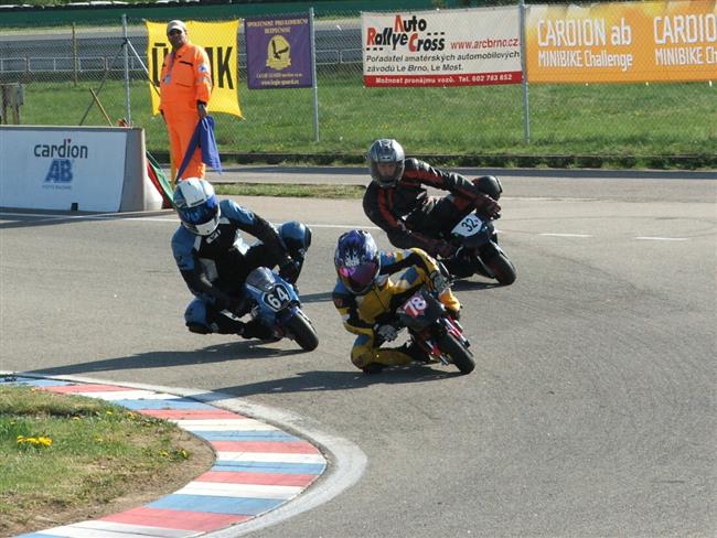 Jarn dubnov zvody minibike v Brn, duben 2008, foto Vl. Ronek