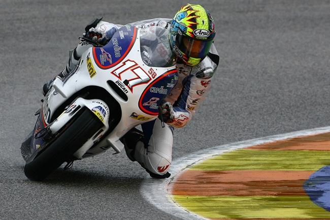 Karel Abraham ve finle MotoGP 2011 ve Valencii