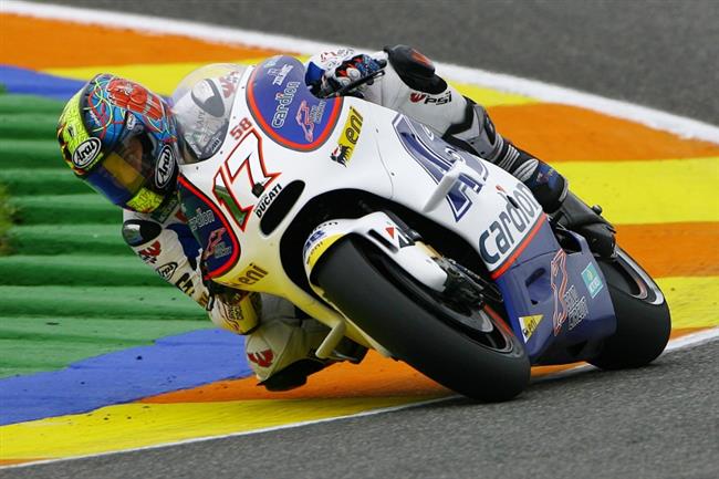 Karel Abraham ve finle MotoGP 2011 ve Valencii