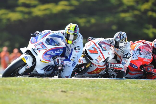 Karel Abraham dest v zvodu MotoGP 2011 v Austrlii