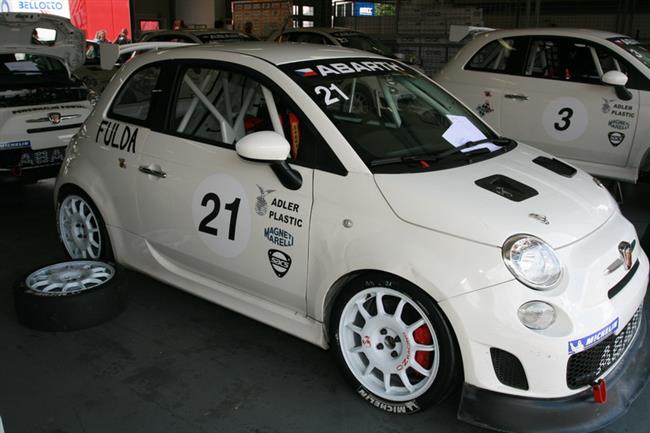 Petr Fuln v Brn s Fiatem Abarth, foto tmu