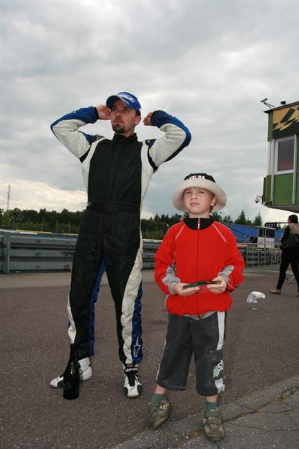 Petr Fulín v Brně s Fiatem Abarth, foto týmu