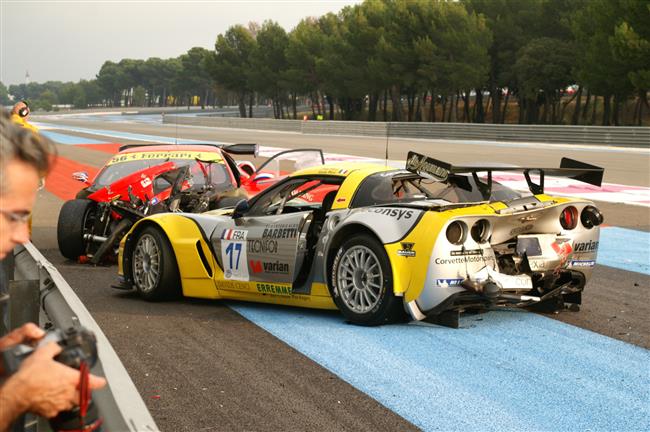 FIA GT3 2009 na Paul Ricard  a sobotn kolize nkolika voz, foto K.Kube