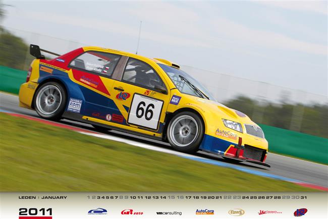 Nahlédnutí do  nástěnného kalendáře CPmotorsport. na rok 2011