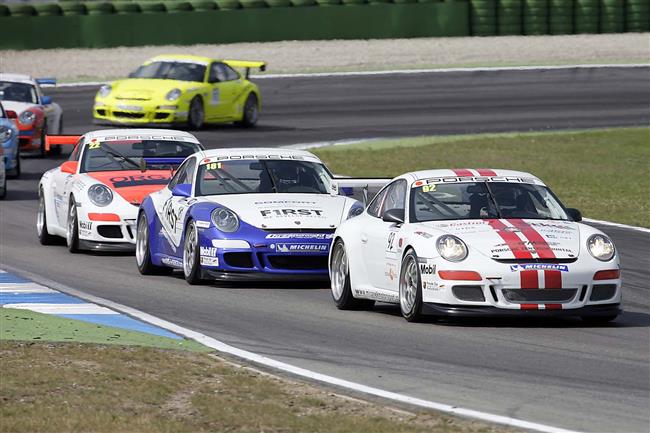 Tomáš Mičánek s Porsche na Lausitzringu 2010, foto týmu