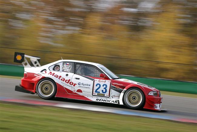Šenkýř Motorsport na Epilogu 2008 v cíli jen s jedním vozem BMW M3 GTR, druhý  shořel