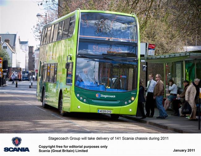 Scania pijala velkou objednvku na 158 autobus na bionaftu