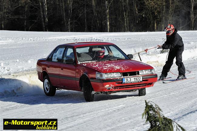 Vydařený Krkonošský pohár v autoskijöringu ve Sklenařicích 2011