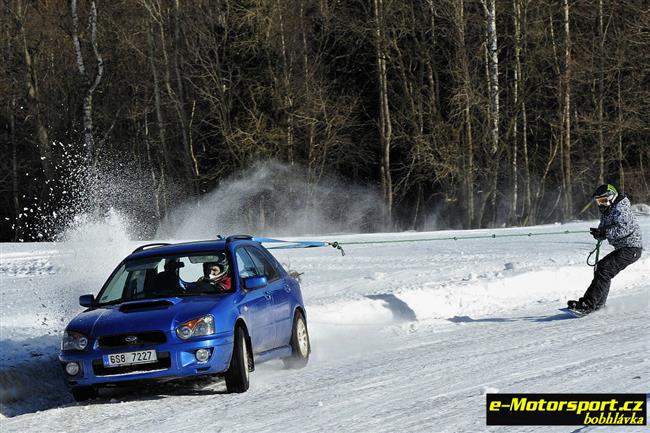 Vydařený Krkonošský pohár v autoskijöringu ve Sklenařicích 2011