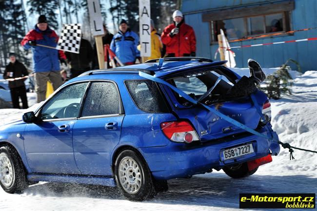 Vydařený Krkonošský pohár v autoskijöringu ve Sklenařicích 2011