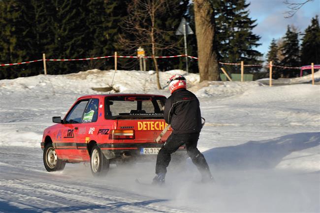 Vydaen Krkonosk pohr v autoskijringu ve Sklenaicch 2011