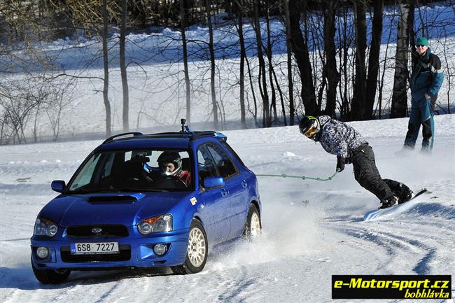 Vydařený Krkonošský pohár v autoskijöringu ve Sklenařicích 2011