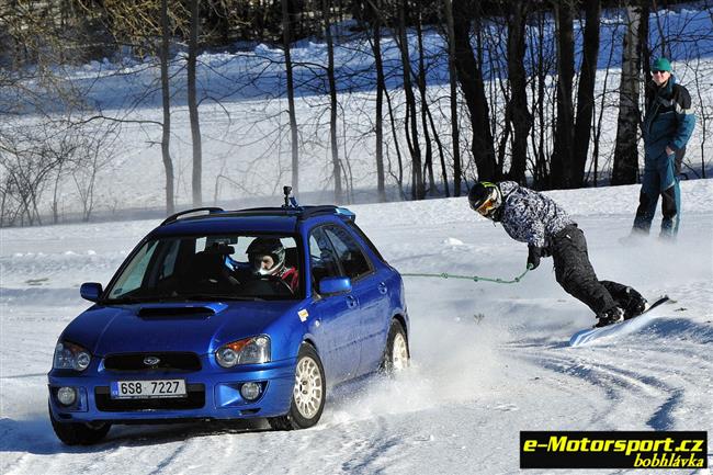 Vydaen Krkonosk pohr v autoskijringu ve Sklenaicch 2011