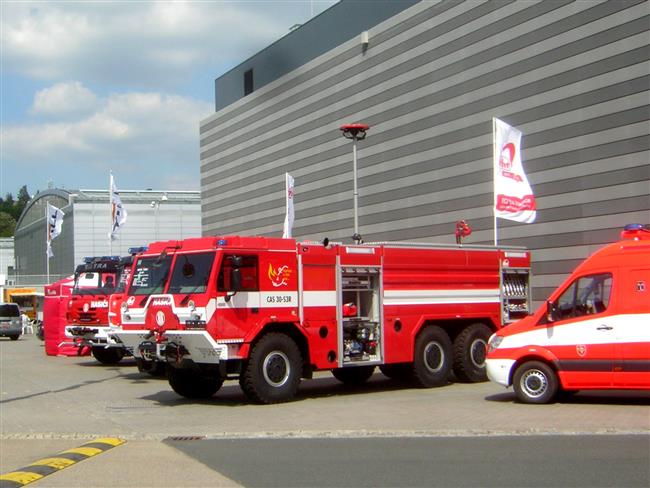 Hasiči a jejich technika na veletrhu v Brně