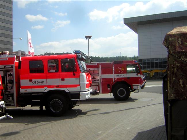 Hasiči a jejich technika na veletrhu v Brně