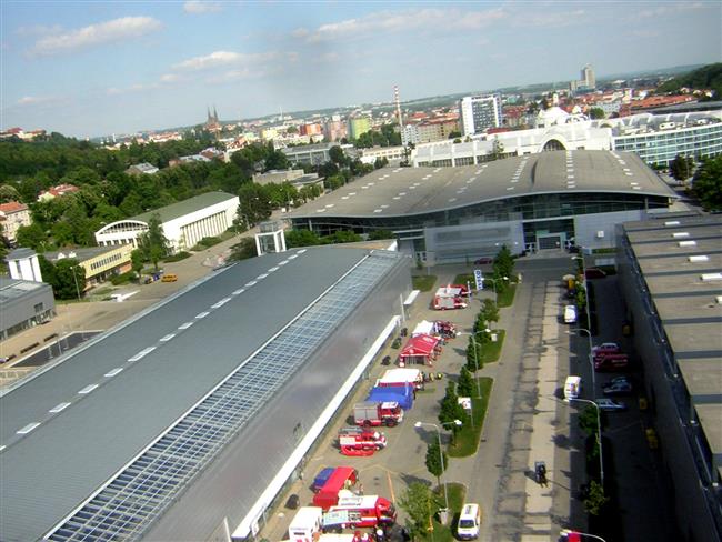 Hasiči a jejich technika na veletrhu v Brně