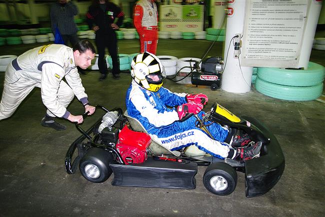 Jirka  Jank se vrtil za volant motokry