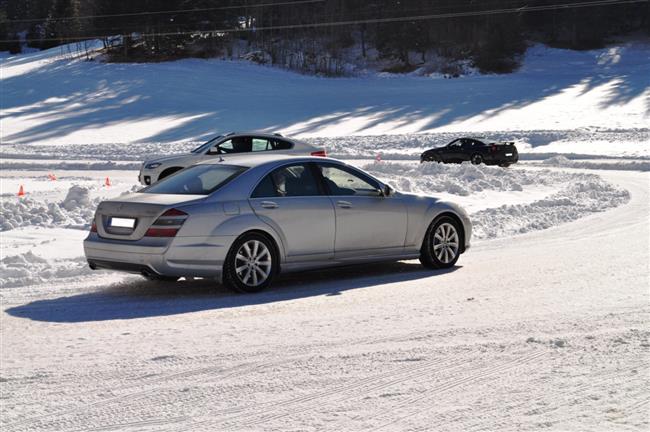 Minkova stj zahjila sezonu na snhu v Rakousku akc Snow Driving Advanture