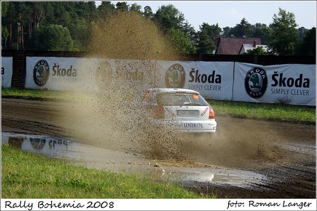 vodn st Rally Bohemia probhne v arelu autodromu v Sosnov, vetn pejmek i shakedownu