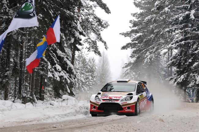 Martin Prokop s Fiestou S 2000 ve Švédsku 2010, foto týmu