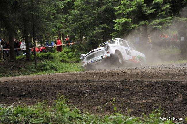 Rallye Bohemia 2011 a akční průjezd Trabiho....