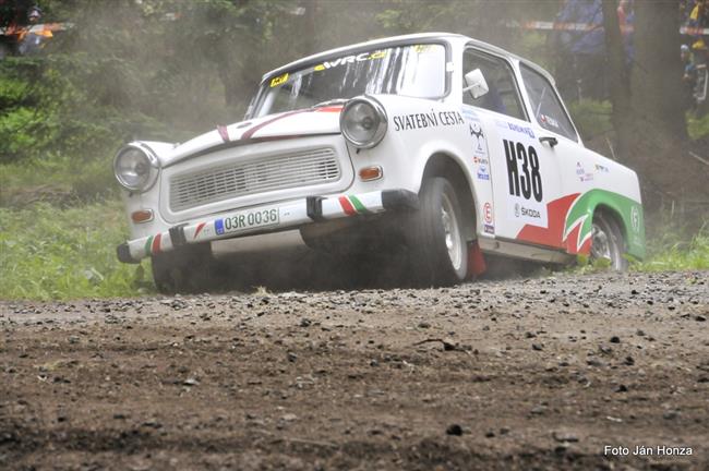 Rallye Bohemia 2011 a akční průjezd Trabiho....