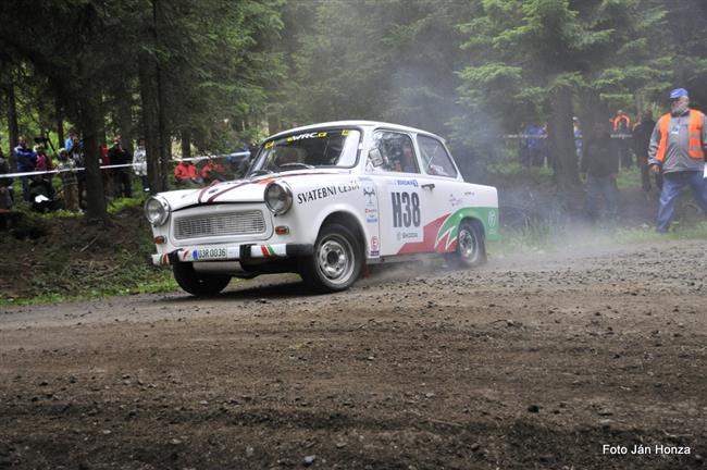 Rallye Bohemia 2011 a akční průjezd Trabiho....