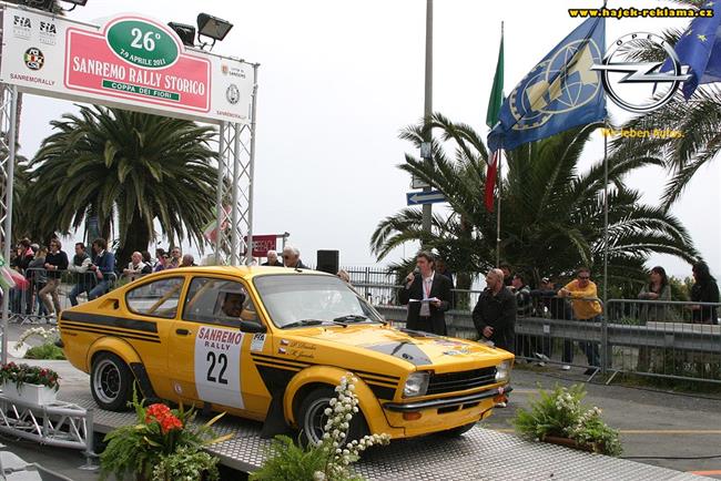 Mirek Janota na Ypres Historic Rally s osvdenm vozem Opel Kadett C GTE