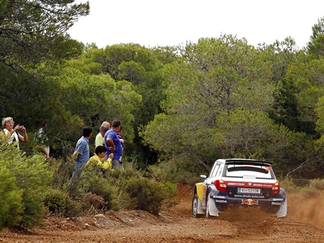 Po prvním dni náročné Řecké Rallye Hänninen s Fábií S 2000 druhý