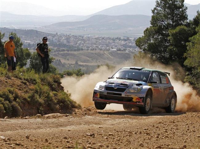 Po prvním dni náročné Řecké Rallye Hänninen s Fábií S 2000 druhý