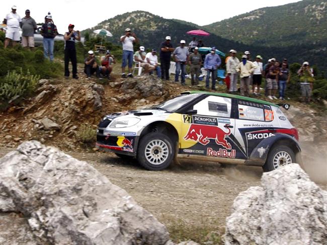 Po prvním dni náročné Řecké Rallye Hänninen s Fábií S 2000 druhý