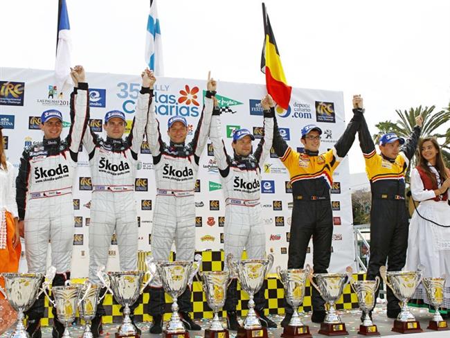 Těsné double týmu Škoda Motorsport na Kanárech 2011