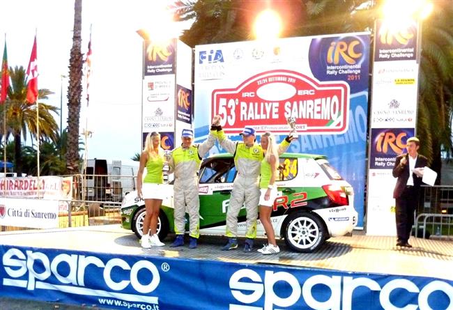 Jaromír Tarabus s Fábií R2 na Rallye San Remo 2011