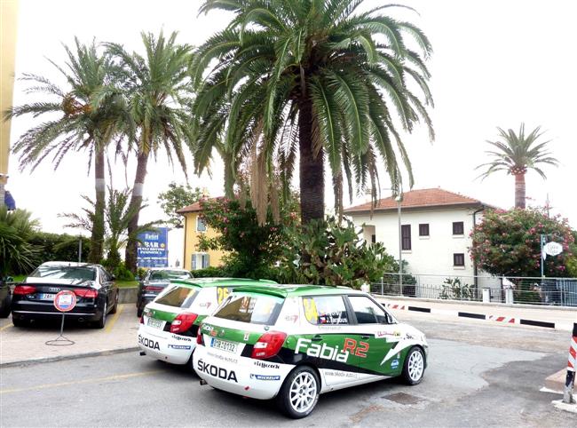 Jaromír Tarabus s Fábií R2 na Rallye San Remo 2011