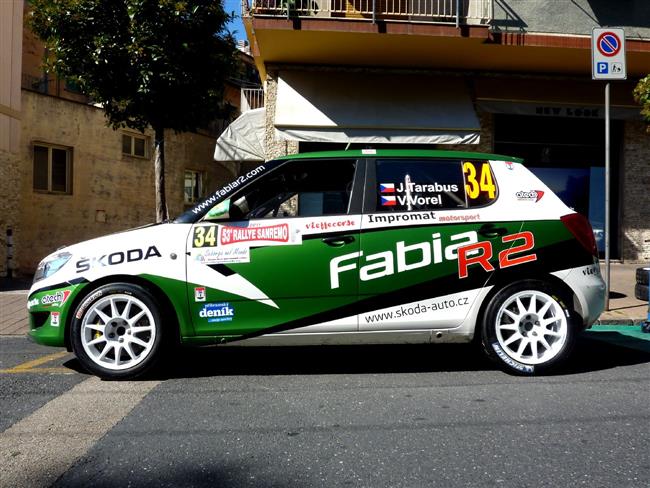 Jaromír Tarabus s Fábií R2 na Rallye San Remo 2011