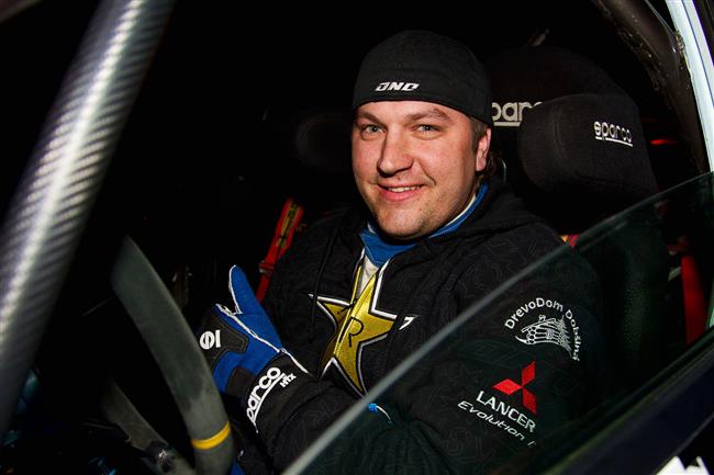 Roman Grendel ml na Start Aut EGER Rallye zlato ve td na dosah
