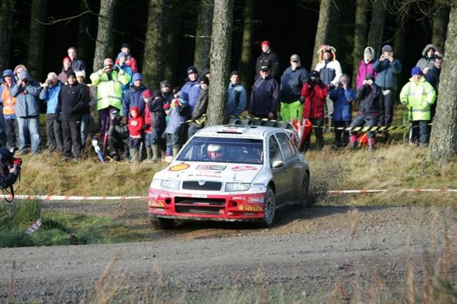 Britsk rallye 2007 a louen Jana Kopeckho s WRC, foto tmu podruh