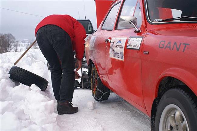 Závěrečné kilometry Winter Trialu na tratích známých z  Rallye Český Krumlov