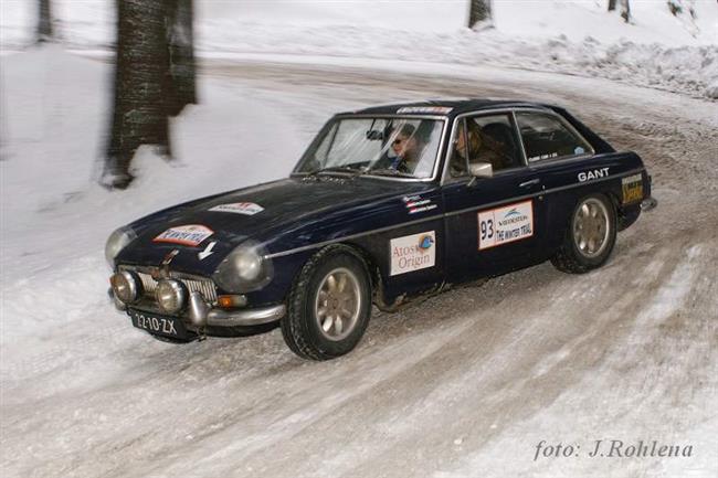 Závěrečné kilometry Winter Trialu na tratích známých z  Rallye Český Krumlov