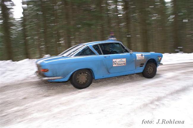 Závěrečné kilometry Winter Trialu na tratích známých z  Rallye Český Krumlov