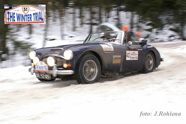 Závěrečné kilometry Winter Trialu na tratích známých z  Rallye Český Krumlov
