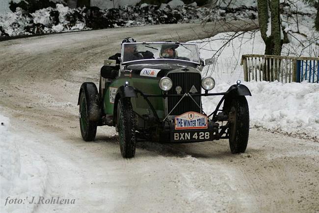 Závěrečné kilometry Winter Trialu na tratích známých z  Rallye Český Krumlov